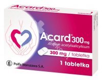 Acard 300 mg tabl. 0,3 g 1 tabl.