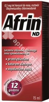 Afrin ND aer.donosa,plyn(roztwór) 0,5mg/ml