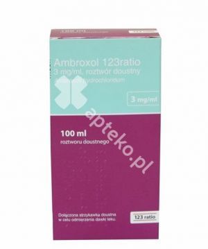 Ambroxol 123ratio, 3 mg/ml, roztw.doustny, 100 ml