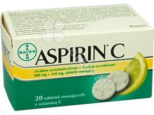 Aspirin C tabl.musuj. TABL. 0,4g+0,24g 20