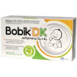 Bobik DK, kaps.twist-off,wit D3, wit K1, 40 szt