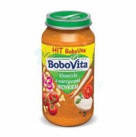 BoboVita Junior, kluseczki z warzywami i indykiem, 250 g