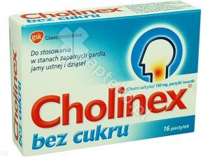 Cholinex b/cukru pastyl.do ssan. 0,15 g 16