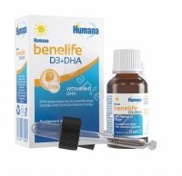 Humana benelife D3+DHA, płyn, 15 ml