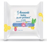 J&J BABY Pure Protect chust. oczyszcz. 25s