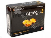 Mega Omega 3, kaps., bez dodatku cukrów, 60 szt