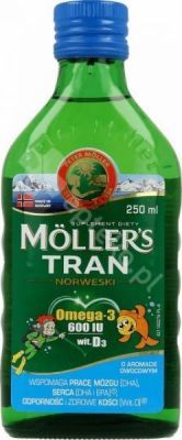 Moller's Tran Norw.o arom.owoc.250ml  D
