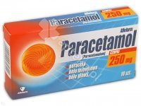 Paracetamol Aflofarm 250mg*10czop.
