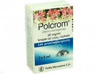 Polcrom 2 % krop.do oczu 0,02 g/1ml 2 x 5m