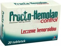 Procto-Hemolan control tabl. 1 g 20 tabl.
